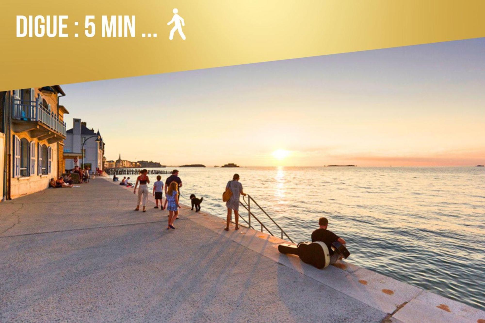 Layton - A 2 Min De La Plage, Du Sillon Et D'Intra Muros ! 생말로 외부 사진